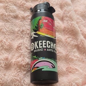 Okeechobee Music & Arts Festival Black Stainless Water Bottle